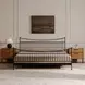Monet Black King Metal Bed