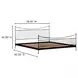 Monet Black King Metal Bed