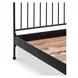 Monet Black King Metal Bed