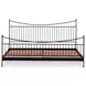 Monet Black King Metal Bed