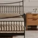 Monet Black Queen Metal Bed