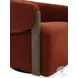 Fendrick Island Rust Swivel Accent Chair