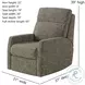 Mimi Brady Brindle Wall Hugger Recliner