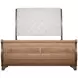 Coventry Hall Pecan King Upholstered Sleigh Bed