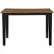 Joplin Black and Brown 54" Extendable Square Counter Height Dining Table