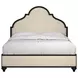 Atrium Beige Upholstered Queen Panel Bed