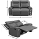 Gaston Gray Manual Reclining 65" Loveseat
