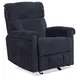 Classic Nocturne Performance Fabric Power Gliding Recliner with Power Lumbar and USB Charging