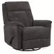 Sophisticated Steel Performance Fabric Swivel Gliding Recliner