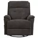 Sophisticated Steel Performance Fabric Swivel Gliding Recliner