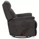 Sophisticated Steel Performance Fabric Swivel Gliding Recliner