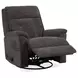 Sophisticated Steel Performance Fabric Swivel Gliding Recliner