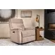 Sophisticated Oat Performance Fabric Swivel Gliding Power Recliner with Power Lumbar and USB Charging