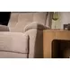 Sophisticated Oat Performance Fabric Swivel Gliding Power Recliner with Power Lumbar and USB Charging