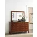 Belmont Heritage New Classic 9 Drawer Andover Dresser with Rectangular Landscape Mirror