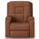 Arlo Brown Leather Triple Power Rocker Recliner with USB Charging