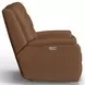 Arlo Brown Leather Triple Power Rocker Recliner with USB Charging