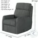 Mimi Halifax Coal Rocker Recliner
