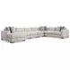 Drew Cream 6 Piece Modular Sectional with LAF Chaise and Pillows