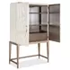 Melange Cream and Champagne Dream Weaver 2 Door Bar Cabinet with LED