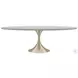 Semper Whisper Of Gold 96" Oval Dining Table