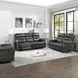 Rudger Gray 83" Manual Reclining Living Room Set
