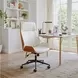 Flex White High Back Adjustable Office Chair