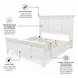 Riviera Blanc Queen Panel Bed