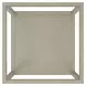 Glaze Bezel Square Glass Top Occassional Table Set