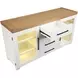 Magnolia White 2 Glass Door Server