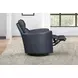 Arcadia Vintage Navy Leather Swivel Glider Power Recliner with USB Charging