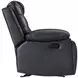 Nikko Black and Gray Glider Recliner