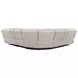 Easton Steamboat Quartz Leather 7 Piece Modular Zero Gravity Power Reclining Sectional with USB Charging