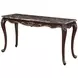 Constantine Cherry Rectangular Marble Top Occasional Table Set