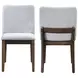 Kody Stone Gray Upholstered Dining Chair Set of 2