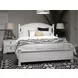 Crownfall Whisper White and Cerused Nutmeg Queen Panel Bed