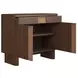 Verge Handcrafted Walnut and Cream Upholstered Panel Bedroom Set