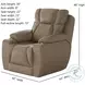 Challenger Passion Vintage Power Headrest Wall Hugger Big Mans Recliner