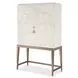 Melange Cream and Champagne Dream Weaver 2 Door Bar Cabinet with LED