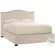 Graham Beige And Tan Queen Upholstered Panel Bed with Nailhead Trim