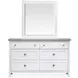 Windmill Harbour White Whisp and Sand Panel Bedroom Set