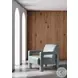 Covette Amani Arctic Blue Leather Accent Chair