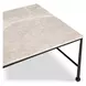 River Botticino and Black Rectangular Marble Top Coffee Table