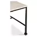 River Botticino and Black Rectangular Marble Top Coffee Table