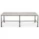 River Botticino and Black Rectangular Marble Top Coffee Table
