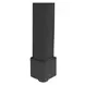 River Botticino and Black Square Marble Top Side Table