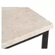 River Botticino and Black Square Marble Top Side Table