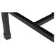 River Botticino and Black Square Marble Top Side Table