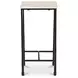 River Botticino and Black Rectangular Marble Top Occasional Table Set