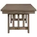 Harrisburg Walnut Brown 94" Extendable Rectangular Dining Table